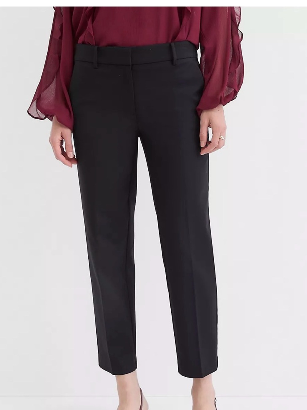 Loft Curvy Riviera Slim Pants Doubleweave